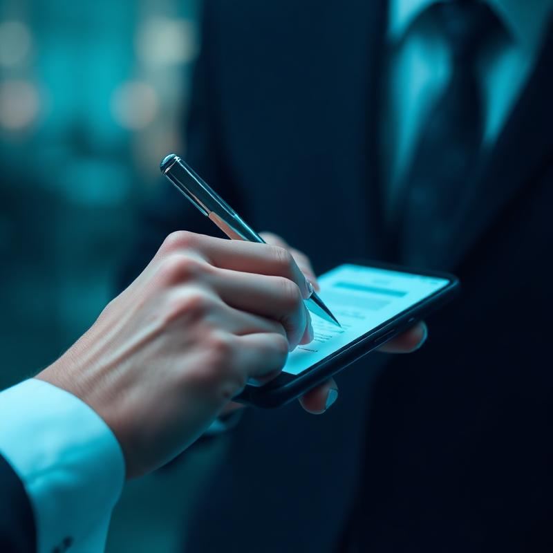 Assinatura de contrato digital pelo celular